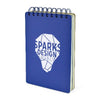 Branded Promotional A5 MUSKER JOTTER in Blue Jotter From Concept Incentives.
