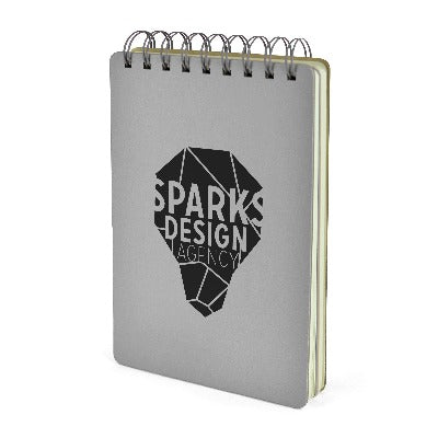 Branded Promotional A5 MUSKER JOTTER in Grey Jotter From Concept Incentives.
