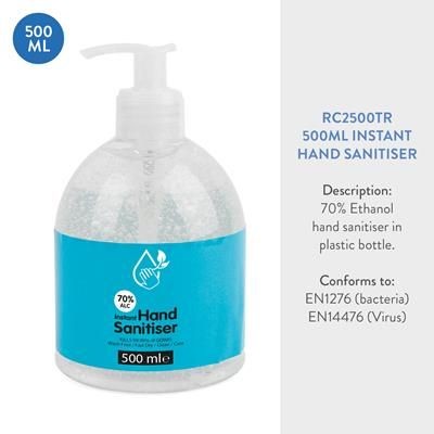 Branded Promotional 500ML HAND SANITISER Sanitiser From Concept Incentives.