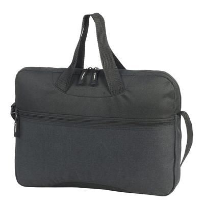 Branded Promotional AVIGNON CONFERENCE BAG in Charcoal Melange & Black Bag From Concept Incentives.