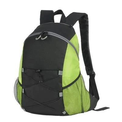 Branded Promotional CHESTER BACKPACK RUCKSACK in Black Bag From Concept Incentives.