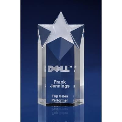 Branded Promotional STAR TOWER AWARD CRYSTAL Award From Concept Incentives.