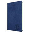 Branded Promotional TOPGRAIN PREMIUM POCKET WEEK TO VIEW DIARY in Blue from Concept Incentives