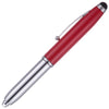 Branded Promotional LOWTON 3-IN-1 BALL PEN in Red from Concept Incentives