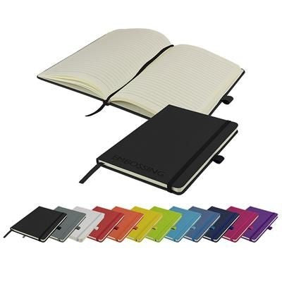 Branded Promotional WATSON A5 NOTE BOOK Notebook from Concept Incentives.
