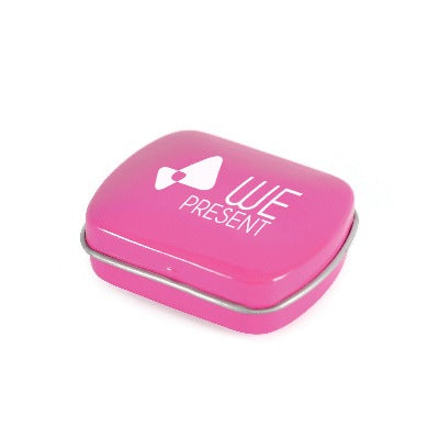 Branded Promotional MICRO MINTS TIN in Pink from Concept Incentives