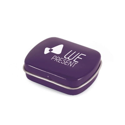 Branded Promotional MICRO MINTS TIN in Purple from Concept Incentives