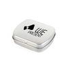 Branded Promotional MICRO MINTS TIN in Silver from Concept Incentives