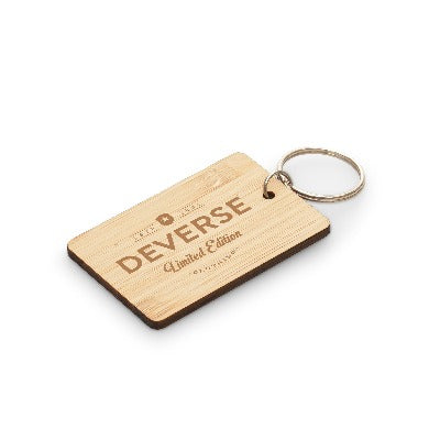 Branded Promotional ROUND BAMBOO KEYRING Keyring from Concept Incentives
