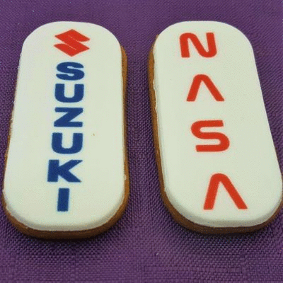 Branded Promotional CARAMEL LOGO BISCUIT Biscuit From Concept Incentives.