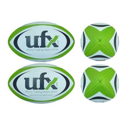 Branded Promotional FULL SIZE RUGBY BALL Rugby Ball From Concept Incentives.