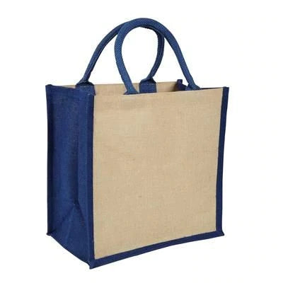 Branded Promotional AMAZON JUCO REUSABLE SHOPPER TOTE BAG with Red Handles & Gusset Bag From Concept Incentives.