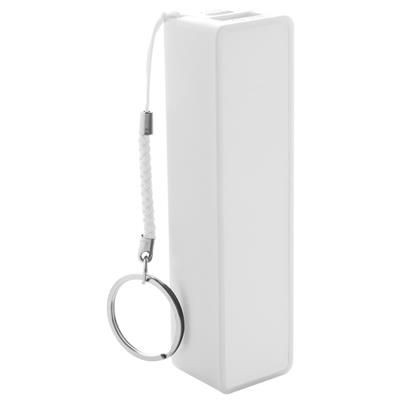Branded Promotional KANLEP USB POWER BANK Charger in White From Concept Incentives.