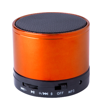 Branded Promotional MARTINS BLUETOOTH SPEAKER in Orange Speakers From Concept Incentives.