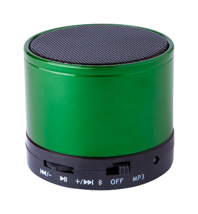 Branded Promotional MARTINS BLUETOOTH SPEAKER in Green Speakers From Concept Incentives.