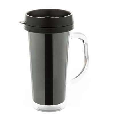 Branded Promotional GRABSTER THERMO TRAVEL MUG Travel Mug From Concept Incentives.