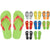 Branded Promotional CUSTOMISABLE BEACH SLIPPERS CREASLIP Flip Flops Beach Shoes From Concept Incentives.