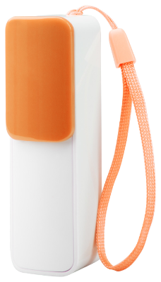 Branded Promotional SLIZE USB POWER BANK in Orange Charger From Concept Incentives.