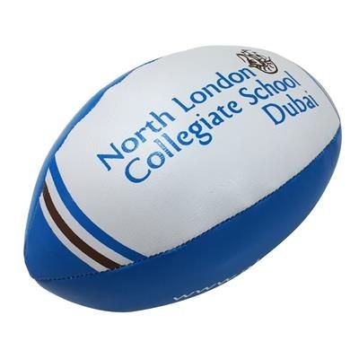 Branded Promotional SOFT FILLED MINI RUGBY BALL Rugby Ball From Concept Incentives.