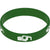 Branded Promotional SILICON WRIST BAND in Dark Green Wrist Band From Concept Incentives.