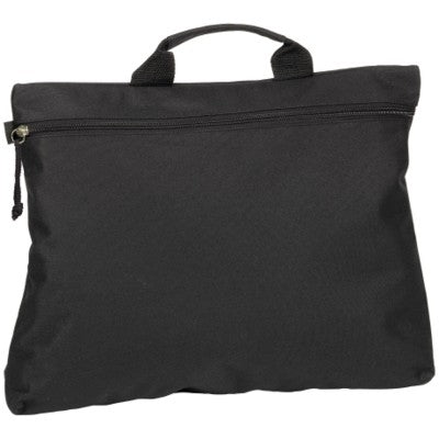 Branded Promotional SWALE DOCUMENT BAG in Black Bag From Concept Incentives.