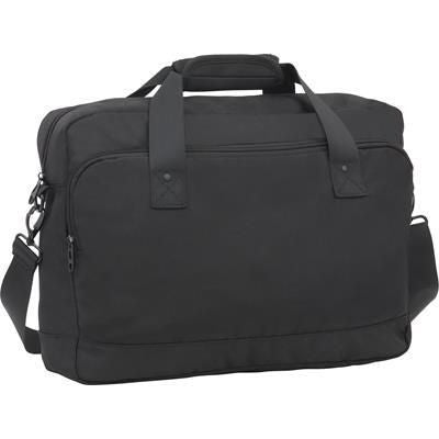 Branded Promotional SPELDHURST EXEC LAPTOP BUSINESS BAG in Black Bag From Concept Incentives.