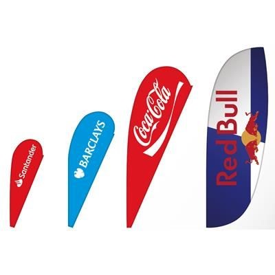 Branded Promotional BAT FAN BEACH ADVERTISING FLAG 105 X 270 CM Banner From Concept Incentives.