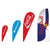 Branded Promotional BAT FAN BEACH ADVERTISING FLAG 70 X 195 CM Banner From Concept Incentives.