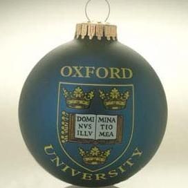 Branded Promotional GLASS PROMOTIONAL BAUBLE in Blue with Full Colour Logo Bauble From Concept Incentives.