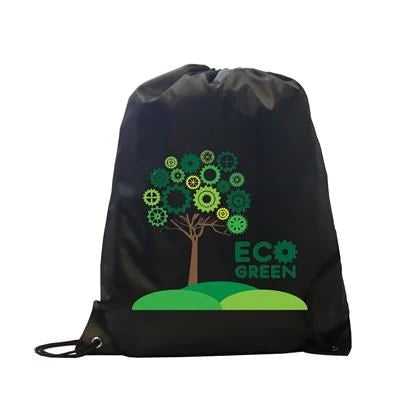 Branded Promotional BURTON POLYESTER DRAWSTRING GYMSAC BAG Bag From Concept Incentives.