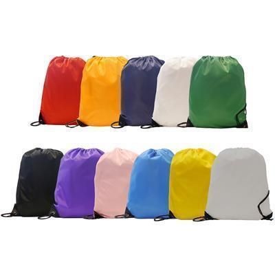 Branded Promotional BURTON POLYESTER DRAWSTRING GYMSAC BAG Bag From Concept Incentives.
