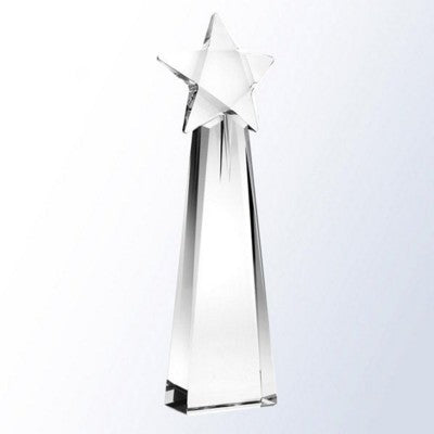 Branded Promotional STAR GODDESS CRYSTAL GLASS AWARD SIZE SMALL Award From Concept Incentives.