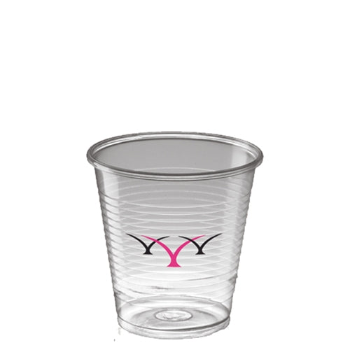 Branded Promotional PLASTIC CLEAR TRANSPARENT VENDING CUP 160ML-5 Cup Plastic From Concept Incentives.