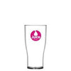 Branded Promotional REUSABLE PLASTIC BEER GLASS 284ML-10OZ-HALF PINT - POLYSTYRENE Cup Plastic From Concept Incentives.