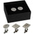 Branded Promotional SURREY CUFF LINKS SET in Silver Cuff Links From Concept Incentives.
