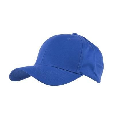 Branded Promotional 100% BRUSHED COTTON 6 PANEL CHILDRENS BASEBALL CAP in Royal Baseball Cap From Concept Incentives.