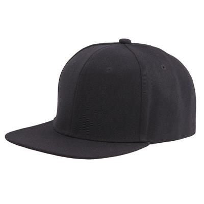 Branded Promotional 100% ACRYLIC SNAPBACK BASEBALL CAP in Black Baseball Cap From Concept Incentives.