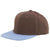 Branded Promotional 100% ACRYLIC SNAPBACK BASEBALL CAP in Brown & Sky Blue Baseball Cap From Concept Incentives.
