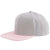 Branded Promotional 100% ACRYLIC SNAPBACK BASEBALL CAP in Grey & Pink Baseball Cap From Concept Incentives.