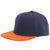 Branded Promotional 100% ACRYLIC SNAPBACK BASEBALL CAP in Navy Blue & Orange Baseball Cap From Concept Incentives.