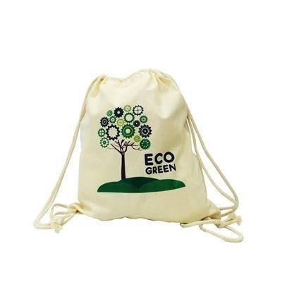 Branded Promotional DUNHAM PREMIUM COTTON TOP DRAWSTRING BAG Bag From Concept Incentives.