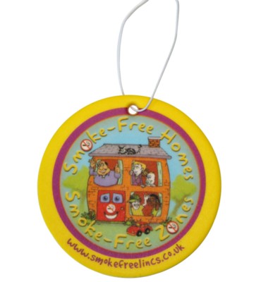 Branded Promotional ROUND CAR AIR FRESHENER Air Freshener From Concept Incentives.