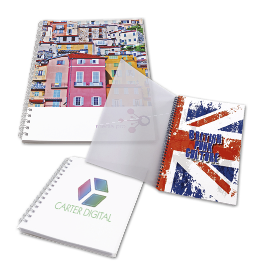 Branded Promotional RECYCLED SPIRAL WIRO BOUND NOTE PAD Notebook from Concept Incentives