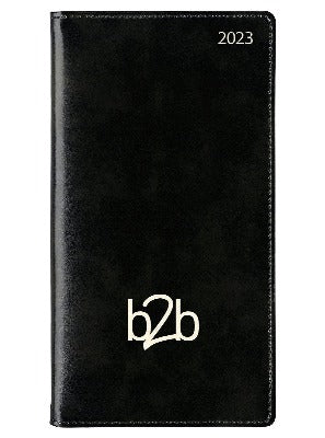 Branded Promotional SPIRAL CLASSIC POCKET WEEK TO VIEW PORTRAIT DIARY in Black from Concept Incentives