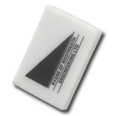 Branded Promotional COLOURFUL RECTANGULAR ERASER in White Pencil Eraser From Concept Incentives.