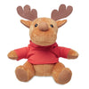 Branded Promotional PLUSH REINDEER TEDDY in Red from Concept Incentives