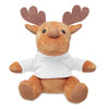 Branded Promotional PLUSH REINDEER TEDDY in White from Concept Incentives