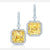 Branded Promotional LAB CREATED CITRINE STONE CZ SIMULATED DIAMOND DROP EARRINGS Jewellery From Concept Incentives.