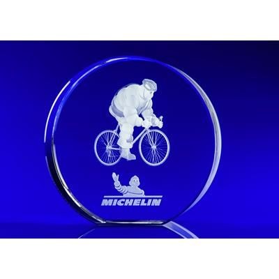 Branded Promotional ROUND DISC ROUND CIRCLE AWARD SIZE OPTIONS: 80 x 80 x 25mm Award From Concept Incentives.