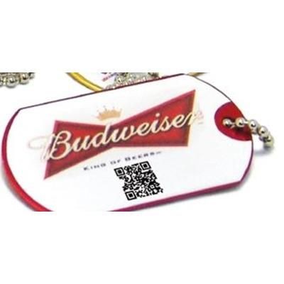 Branded Promotional FULL COLOUR PLASTIC DOG TAG with Qr Code Dog Tag From Concept Incentives.